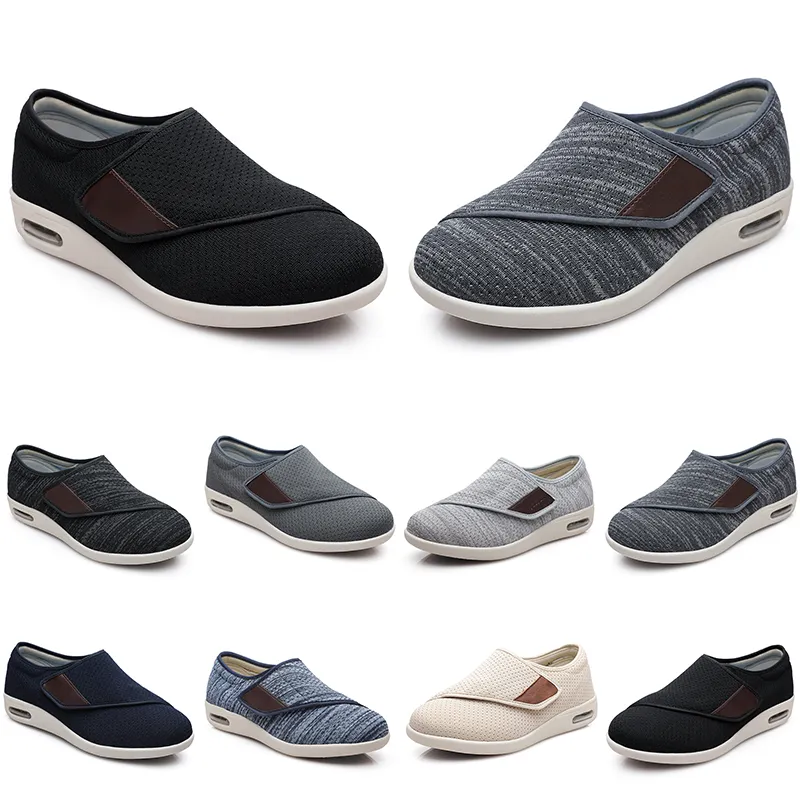 Designer casual sapatos esportivos tênis de caminhada plana leve e respirável homens mulheres preto azul cinza bege tênis treinadores tênis tamanho grande 36-53 gai