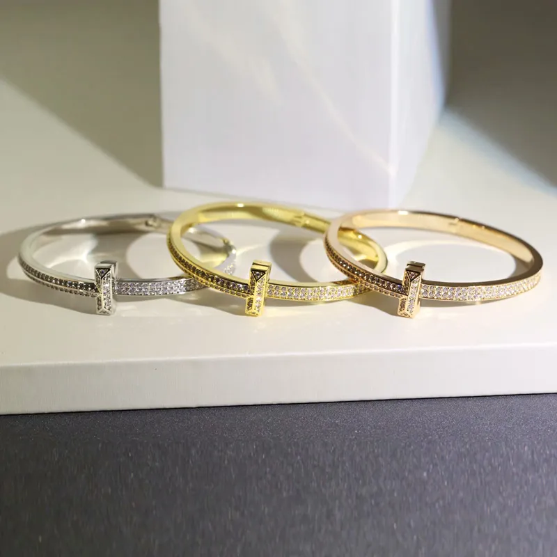 3 ألوان U Bangle 18k سوار مطلي بالذهب