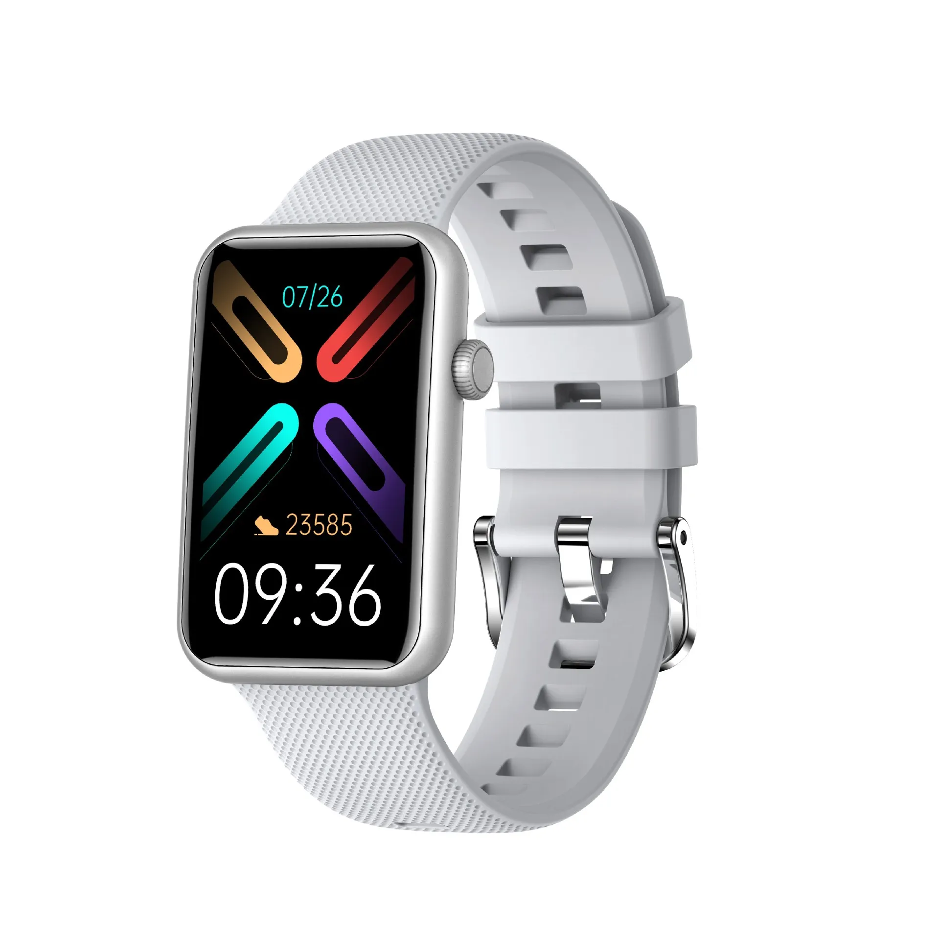 Smartwatch AI con quadrante personalizzato per chiamate Bluetooth HT5, modalità multi-esercizio, frequenza cardiaca