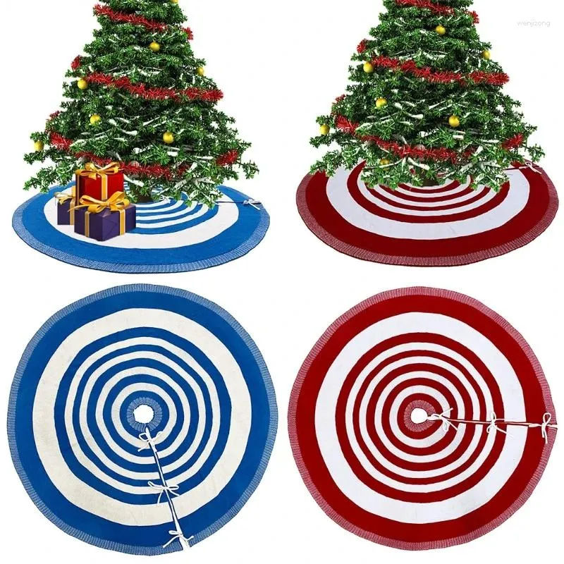 Halılar 48 inç Noel ağacı etek şerit süsleme halı zemin mat taban kapağı Noel yılı parti dekorasyonu