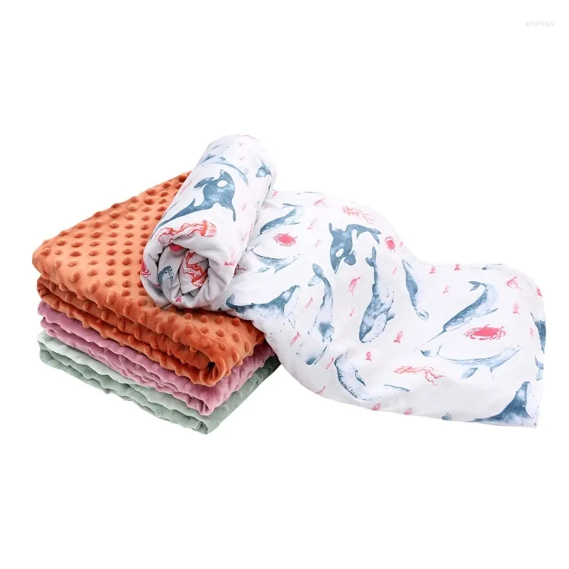 Filtar födda swaddle wrap hatt baby tar emot filt sängkläder söt spädbarn sovsäck täcke i 0-6 månaders tillbehör