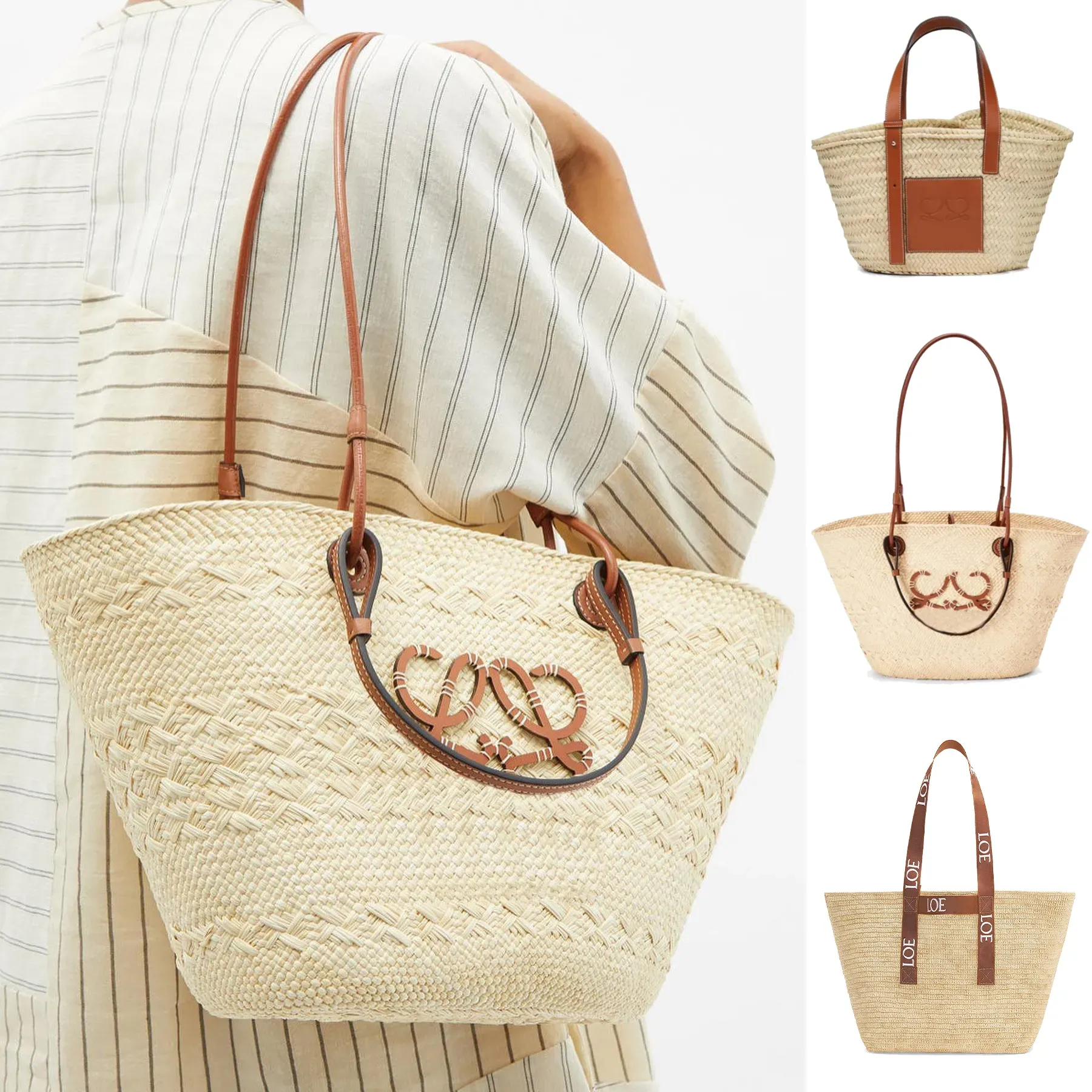 Designer Beach Tote Bag: Luxe Raffia & Straw Woven Handbag For Women ...