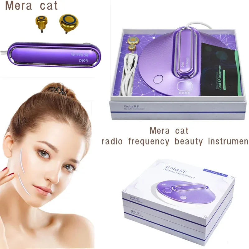 Mera Cat 2 IN1 RF Machine Skin Tightening Rejuvenation Beauty Device Eye Face Anti Wrinkle Whitening Care Home Use 240106