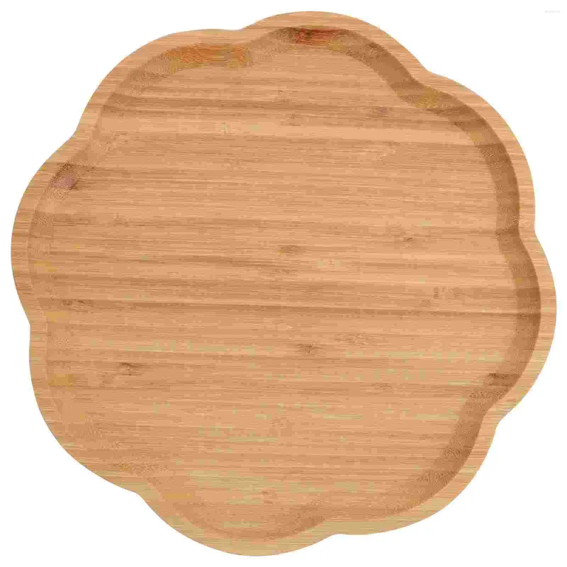 Dinnerware Sets Wood Tea Serving Tray Flower Shaped Farmhouse Platters Sushi Platter Chinese Gongfu Table Gift Year Home Office