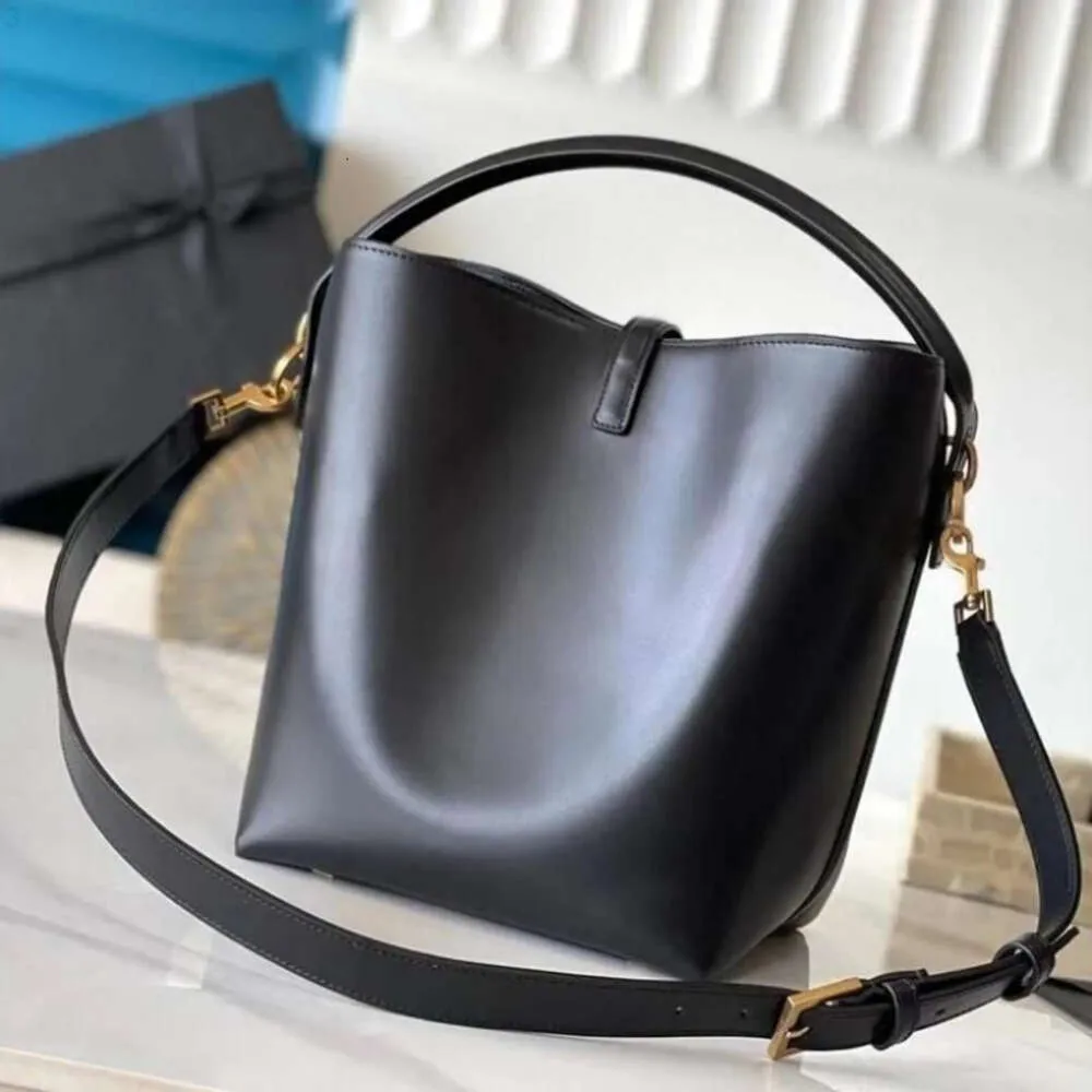 Oryginalny LE 37 Torba designerska błyszcząca skórzana torba do wiadra torby na ramię kobiety Crossbody Tote 2-w-1 mini torebka wysoka kwalifikacje