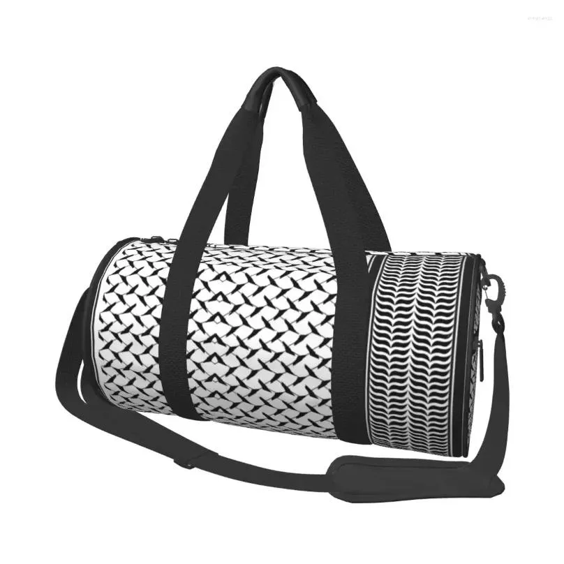 Outdoortassen Keffiyeh Ramallah Sport Cool Sporttas met grote capaciteit Waterdicht Paar Bedrukt Handtas Training Schattig Fitness Drop Delivery Otsjk