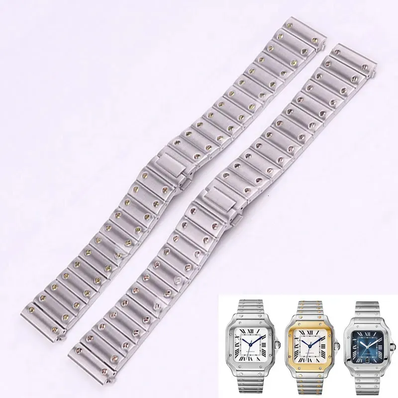 Xianershang Top Quick Release WatchBands 21mm 185mm Butterfly Buckle Watch Band 316L Rostfritt stål Strap Accessories 240106