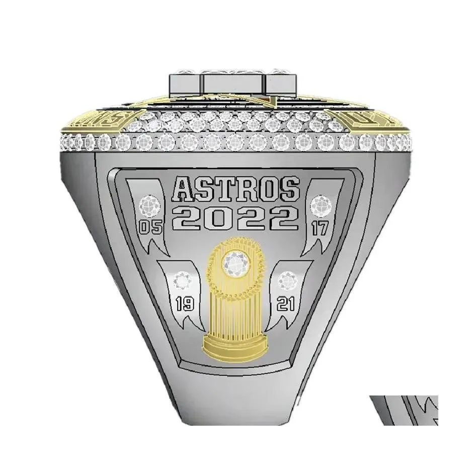 Anéis Três anéis de pedra 20212022 Astros World Houston Baseball Championship Anel No.27 Altuve No.3 Fãs Presente Tamanho 11 Drop Delivery Jewel