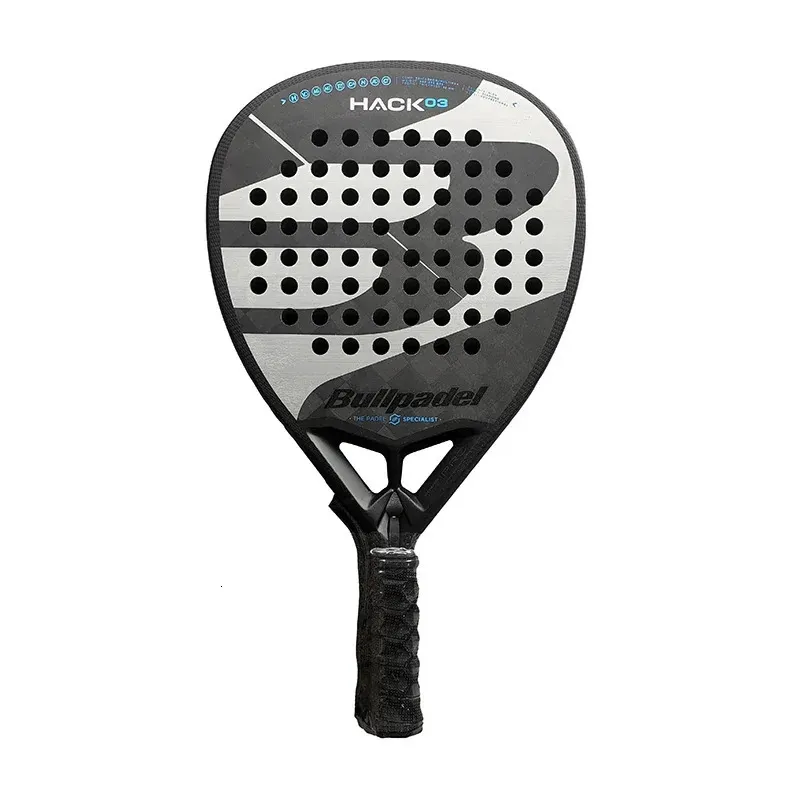 Professional Padel Paddle Tennis Racket Soft Face Carbon Fiber EVA Sports Racquet Outdoors Equipment 240108