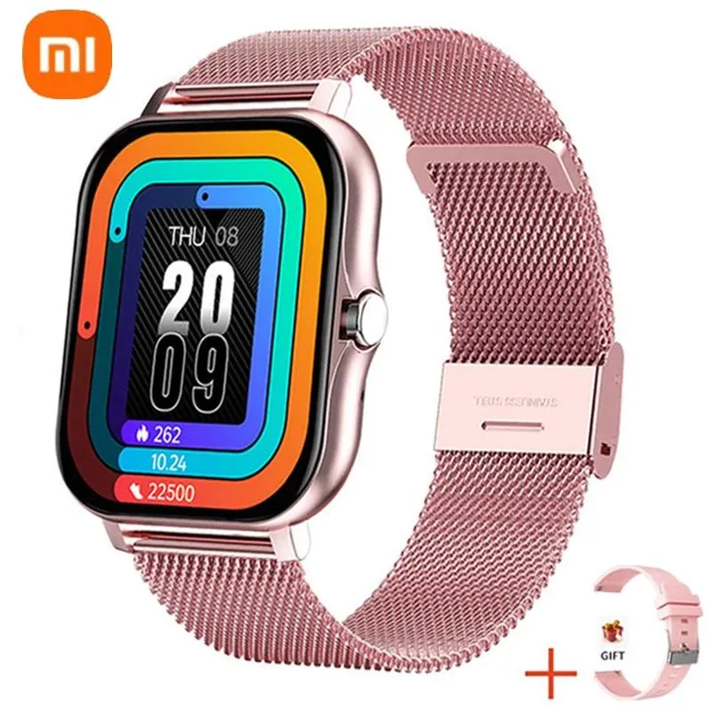 Orologi Xiaomi 2022 New Smart Watch Women Fashion Bluetooth Call Watch Fitness Tracker Sports Sports Ladies Men per Android iOS