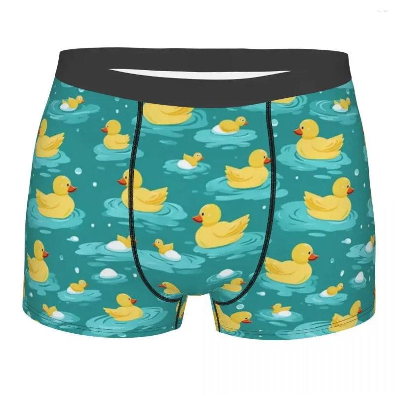 Underpants Custom Rubber Ducks Pattern Boxers Shorts Mens Cartoon Briefs Underwear Sexy