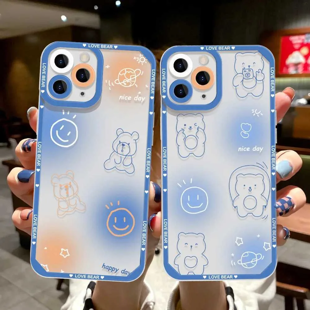 Capas de telefone celular Capa protetora de lente para iPhone 14 Pro Capas iPhone 11 12 13 14 Pro Max Plus Mini X XR XS 7 8 SE 2022 2020 Soft TPU Clear CoverL240105