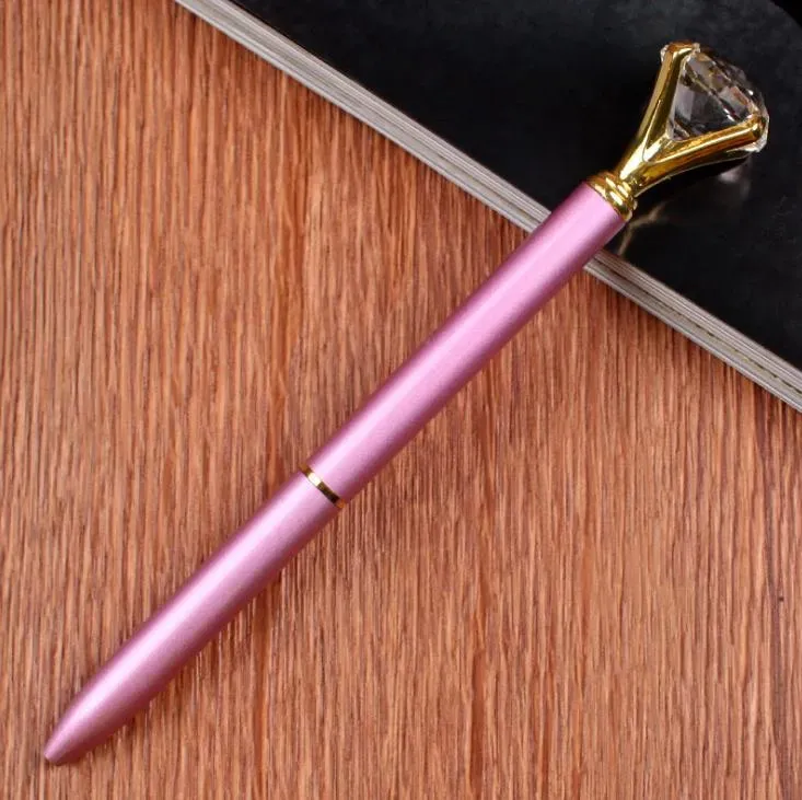 Kawaii Crystal Ball Pens Ballpen Fashion Girl 19 Carat Large Diamond Ballpoint Pens Pens For School Stationery Office Supplies