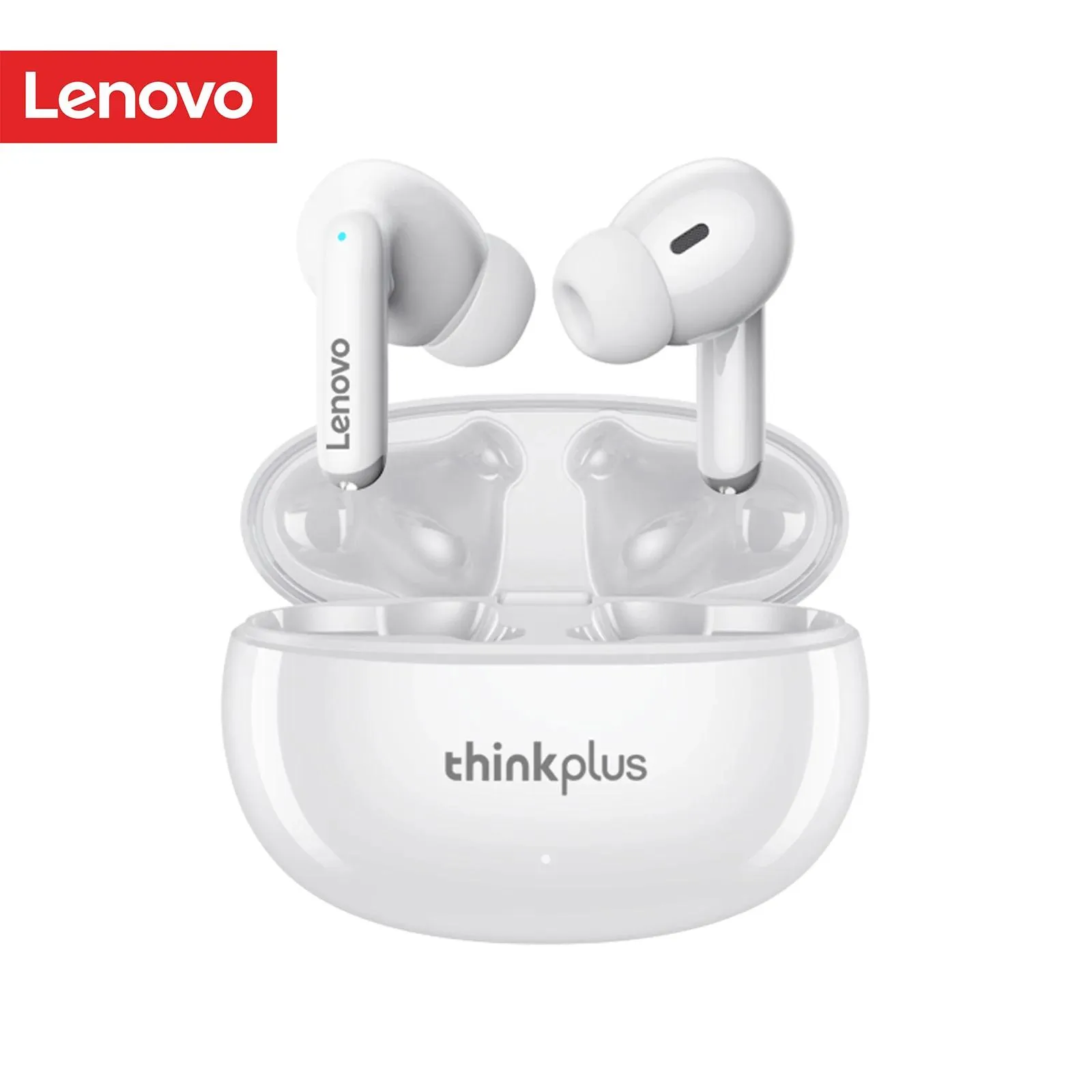 Fones de ouvido lenovo xt88 sem fio bluetooth 5.3 dupla estéreo redução ruído baixo fones controle toque com caso carregamento