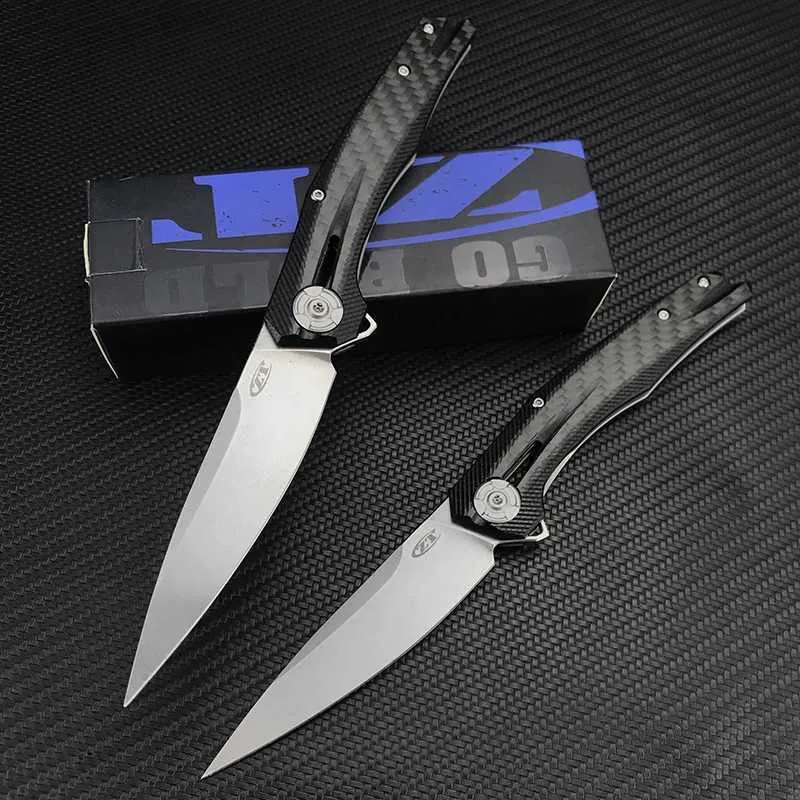 Knife ZT 0707 Outdoor Cutting Knife D2 Steel Pocket EDC Tactical Military Folding Knife Self-defense Utility Portable Camping Tools