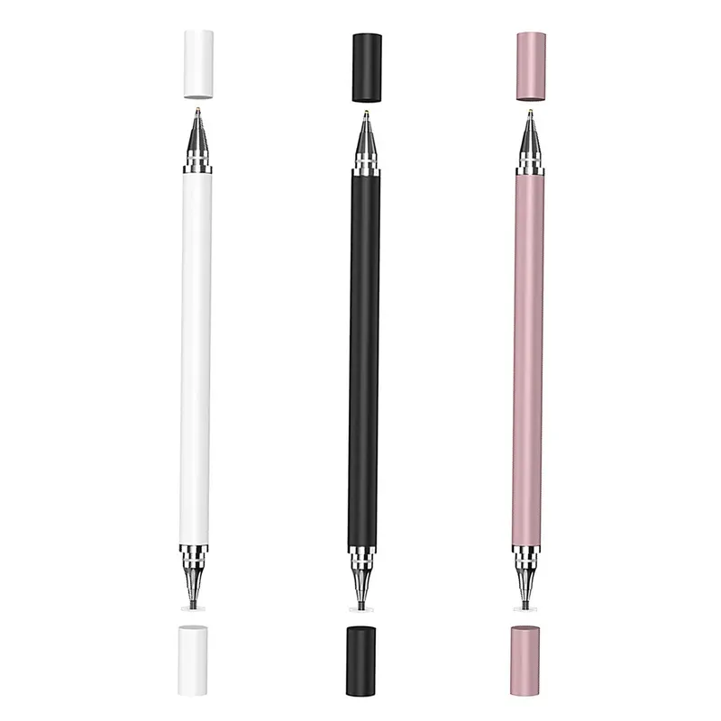 Stylet 2 en 1 pour Smartphone et tablette, crayon capacitif épais et fin pour dessin, universel, pour écran Mobile Android, Note, stylo tactile ZZ