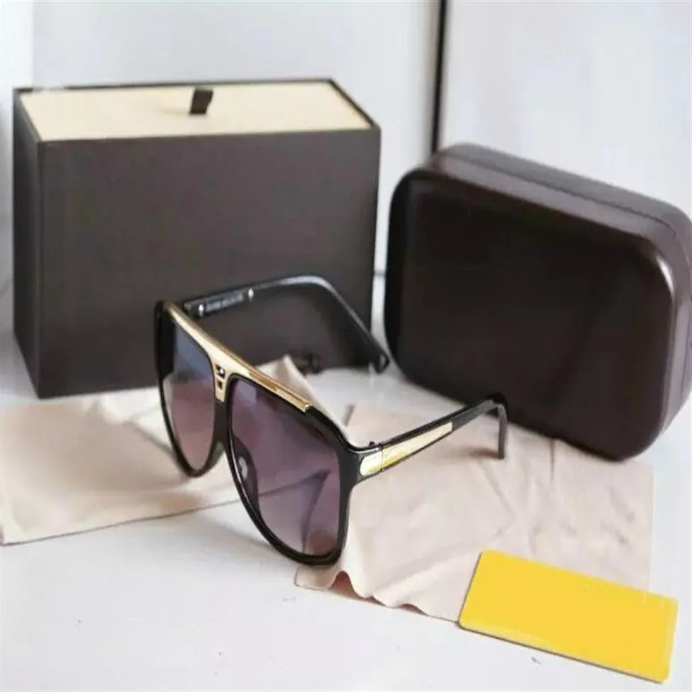 1 paire de lunettes de soleil pour hommes et femmes, de haute qualité, avec preuves, noires, livrées avec des accessoires originaux, 2660