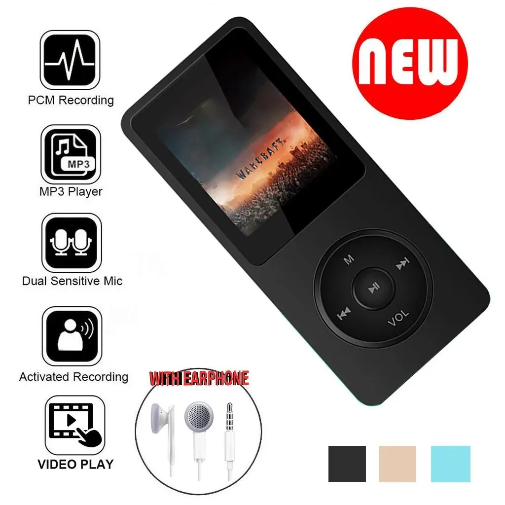Radio Mini Playback MP3 MP4 Lossless Sound USB HIFI Music Player FM Recorder Support TF Card 80 Hours With Earphone MP3 Radio FM