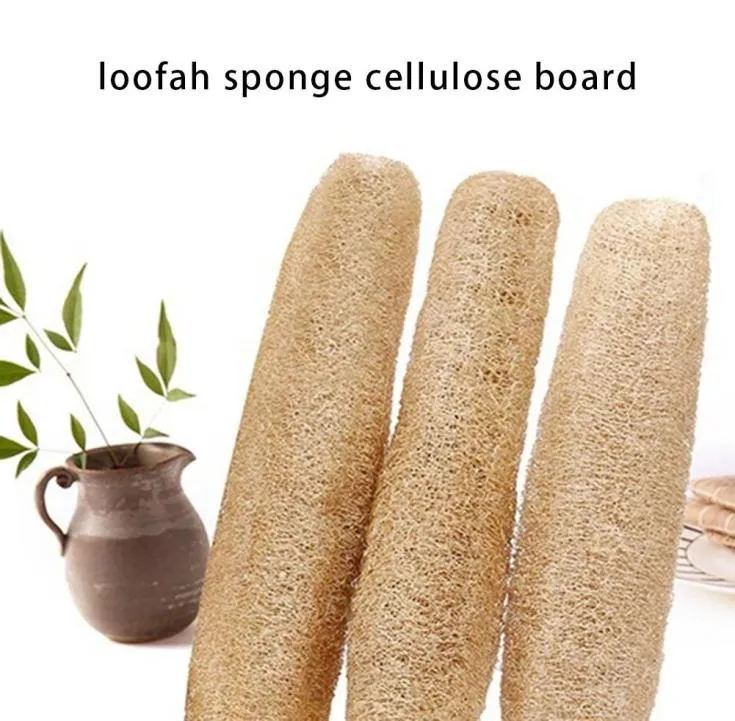 Volledige Loofah Natuurlijke Exfoliërende Bio Spons Cellulose Douche Scrub Keuken Badkamer Inventaris Whole9389053