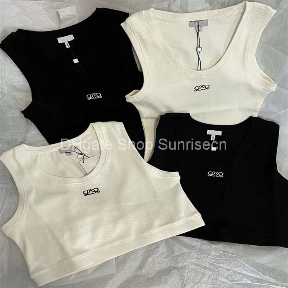 Womens tank top designer colete l carta sem mangas bordado impresso colete usar colete moda casual variedade de estilos disponíveis