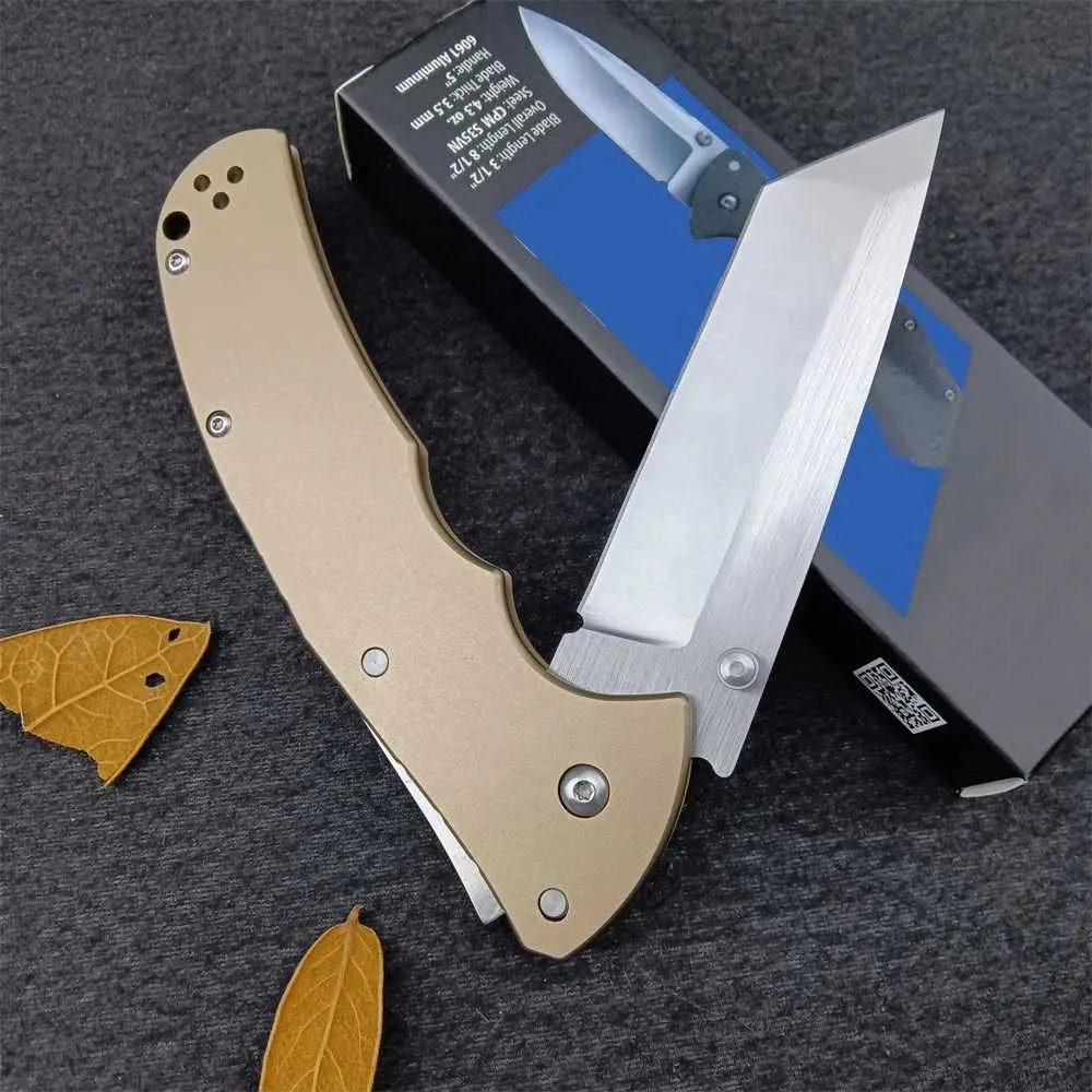 Knivjakt vikbar knivdropppunkt/ Tanto Blade Tactical Self Defense Camping Outdoor Pocket Knives EDC Knives Aluminium Handle
