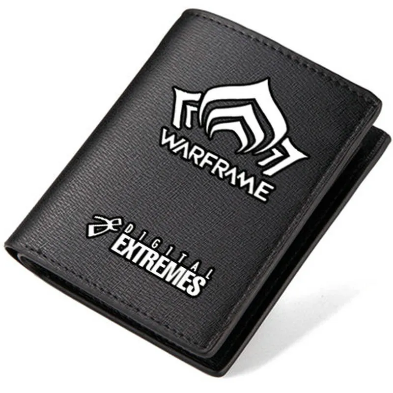 Warframe Wallet Tenno Purse Photo Photo Bag Shoot Game in pelle Billfold Notecase