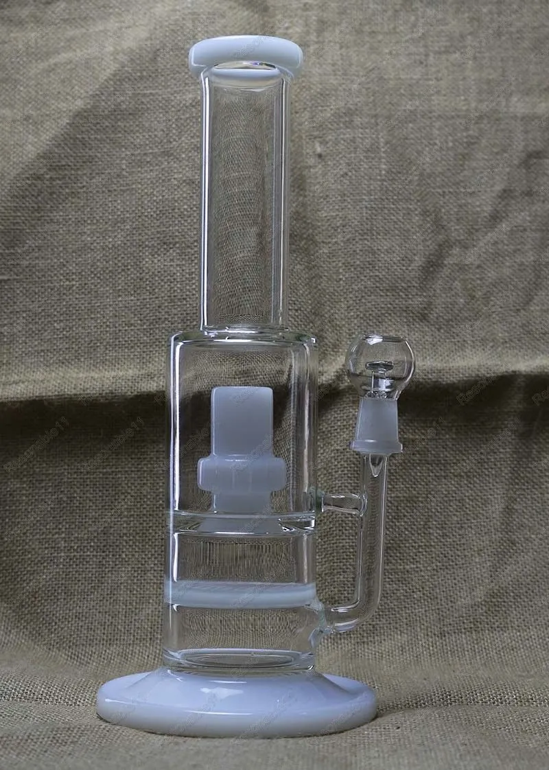 12 Inch Borosilicate Glass Bong Smoking Pipe Dab Oil Rig Slitted Dome Percolators Prettty Water Flower Water Pipes Jade Hookahs