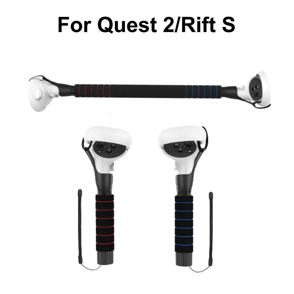 Accessorise VR AR Accessorise For Oculus Quest 2 Accessories VR Controllers Long Stick Handle Dual Lightsaber Compatible with Beat Saber for Q