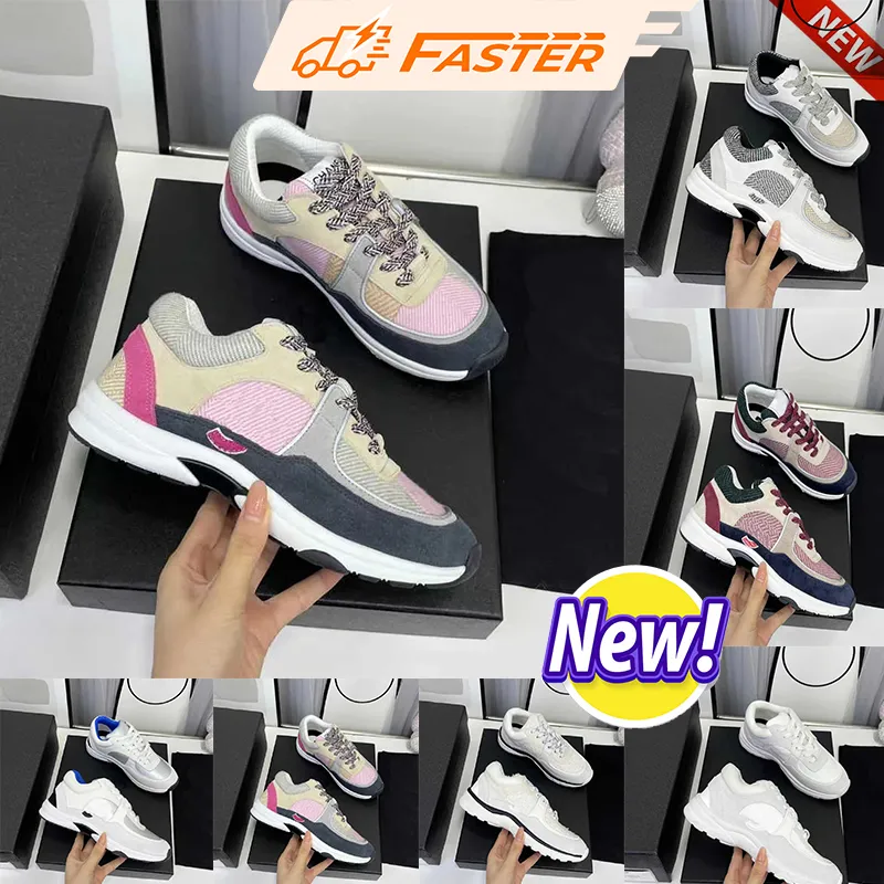 Designer Luxury Sneakers for women Running Shoes trainer Shoes top quality Platform Shoes Leather Overlays Anti slip Insole increase couple size 35-45