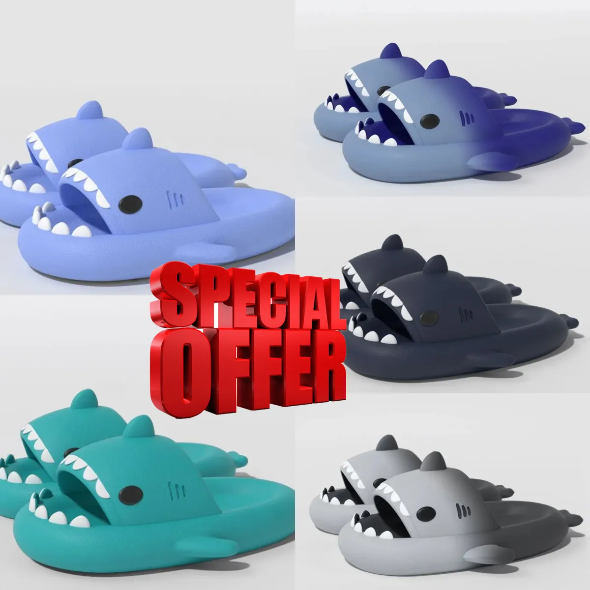 Shark slides Slippers sandalen heren damesmode outdoor Strand muilezel Indoor Hotel sport sneakers