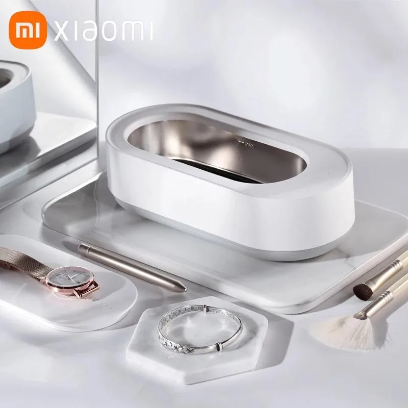 Машины Xiaomi Eraclean Ультразвуковая чистка Hine 45000 Гц Высокочастотная вибрационная мойка Очиститель для мытья ювелирных изделий, очков, часов