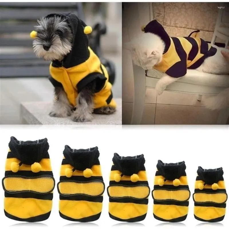 Köpek giyim evcil hayvan sevimli arılar kıyafetleri kedi cosplay sweater Yumuşak Comfotable Puppy Hoodies Teddy Kaniş Sıcak İçin Komik Kostüm
