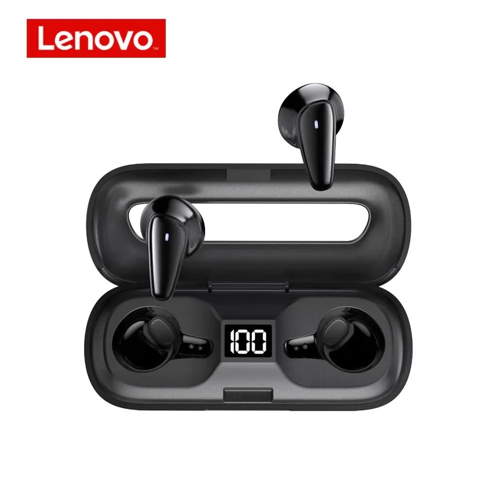 Écouteurs Lenovo XT95 TWS Bluetooth Headphone Ultra Thin Touch Control sans fil Écouteurs avec Mic Digital Display Headset Sport Earbuds