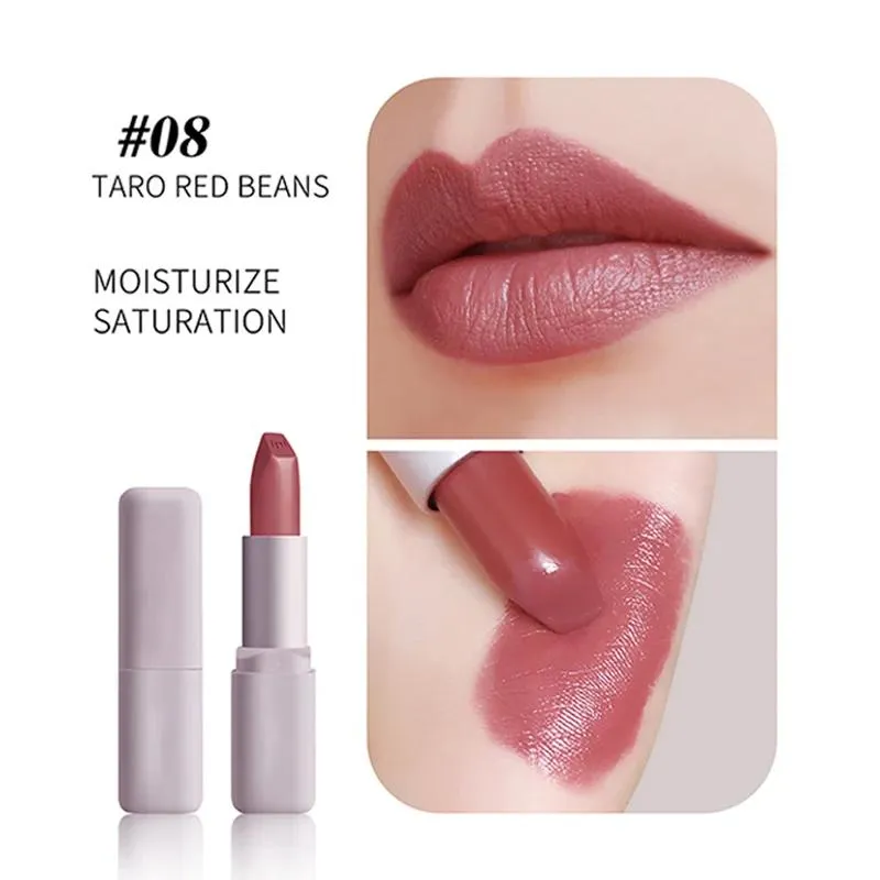 Sets 8 Kleuren Non Stick Cup Hydrateert Lippenstift Matte Waterdicht Blijvende Lip Make-Up Zijdeachtige Touch Gepigmenteerde Charmante Cosmetica