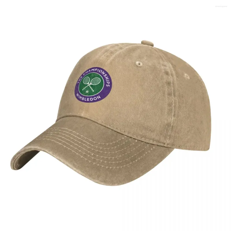 Boll Caps Tennis Championships Logo Print Cap Cowboy Hat UV Protection Solar for Women Men's