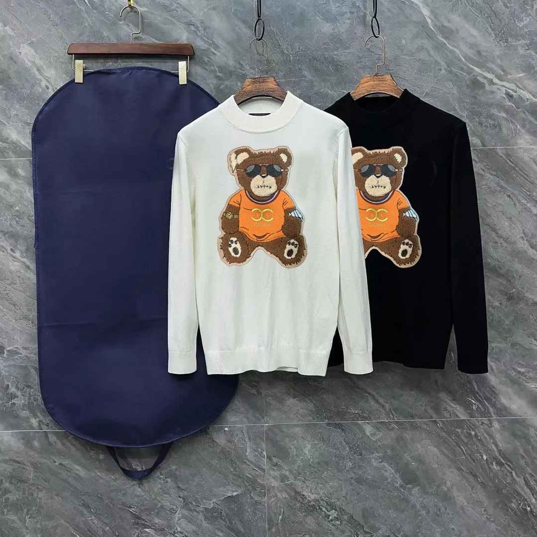 Дизайнерские мужские свитера брендовые высококачественные шерстяные трикотажные изделия мужские и женские повседневная модная зимне-осенняя одежда M-XXXL