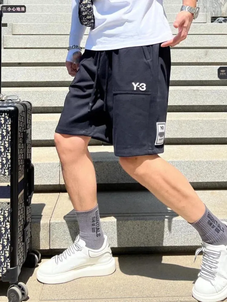 Men's Shorts 2024 Y3 Yohji Fashon Functional Zipper Pocket Casual Work Summer Outdoor High Quality Loose Sports