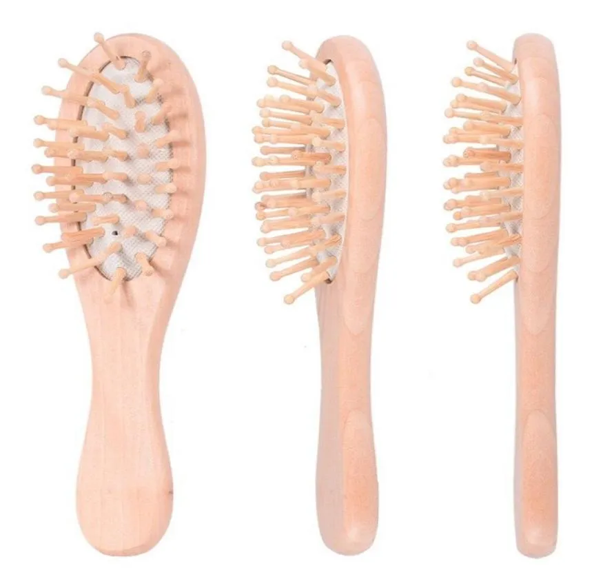 Brosse à cheveux en bois démêlante en poils de bambou brosse à cheveux ovale humide ou sèche 16453 cm pour femmes hommes et enfants 481 V22134782