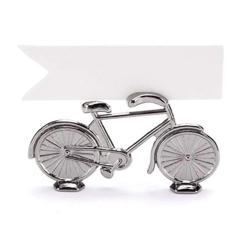 Creative Vintage Bicycle Bike Table Place Card Holder Name Number Wedding Party Memo Clip Restaurants Decoration8529578