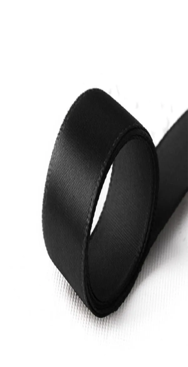 Czarna wstążka 112 -calowa Solid Grosgrain 10 15 25 mm Wstążki przy stoczni Grosgrain Bows Hair Bow Hairblow 25 latards7144708