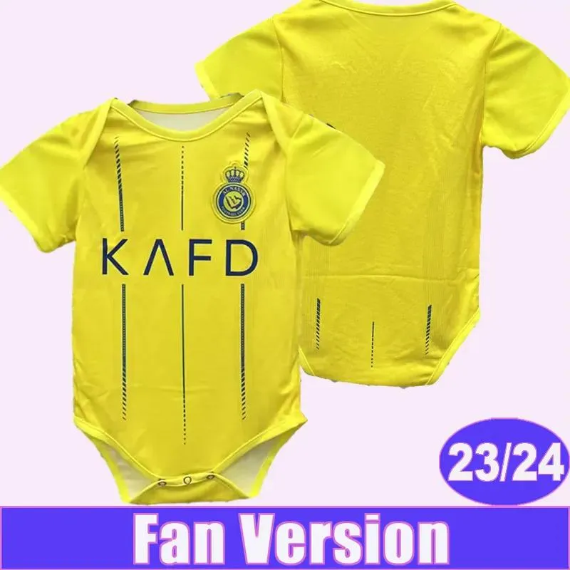 Wear 2023 24 Al Nassr FC Baby Clothes Soccer Jerseys RONALDO Home