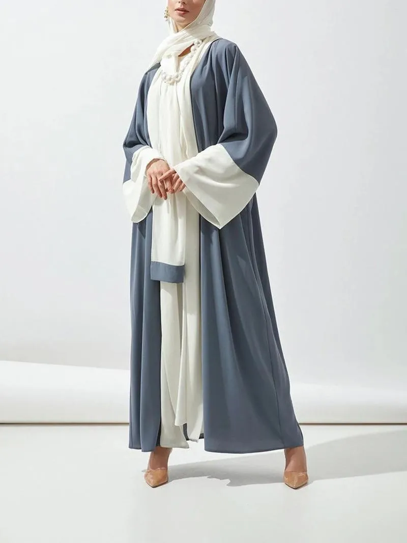 Etniska kläder Eid Muslim sätter Abaya Dubai Women Hijab Dress Marocko Caftan Long Cardigan Abayas Maxi Robe Kimono Turkish Islamic Kaftan