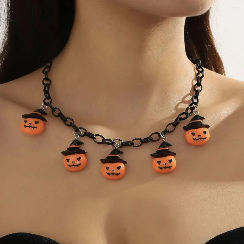 Pendentif Colliers Funny Fun Collier Halloween Creative Pumpkin Ghost