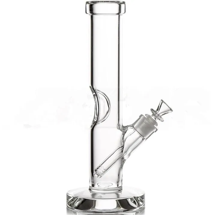 Base de cristal 12 polegadas tubo de água de vidro rack de gelo tubo de tabaco 7mm grosso atacado cachimbo de água tubo reto água de vidro