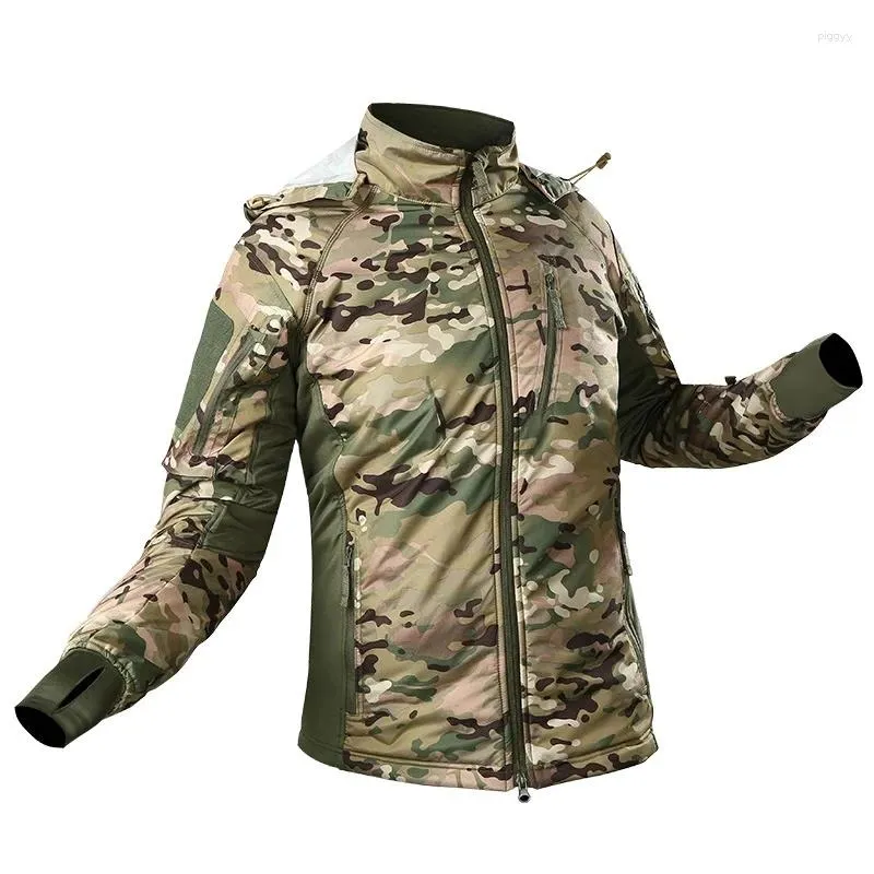 Vestes pour hommes Veste tactique militaire imperméable Hommes Coupe-vent chaud Bomber Camouflage Manteau à capuche US Army Chaqueta Hombre