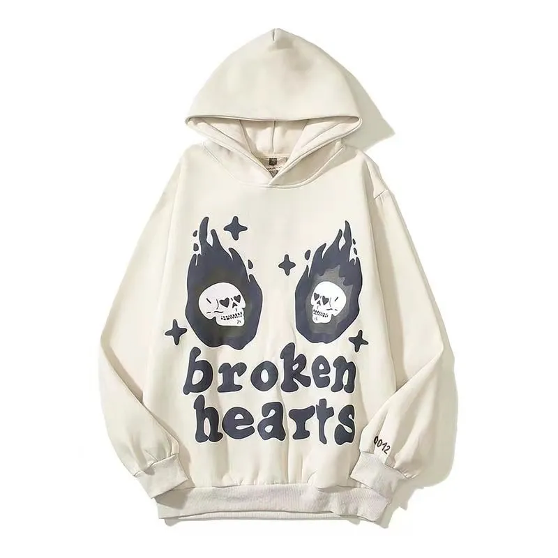 Broken Planet Sweat à capuche Vetements Sweat à capuche Mens Designer Pull Design Section Manches longues Col rond Pull lâche Blanc Gris Coton Streetwear Femme Sweat à capuche 928