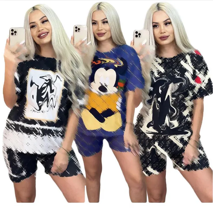 2024GGSS Summer New Women's TrackSuits T-shirt Shorts Luksusowy kombinezon 2-częściowy