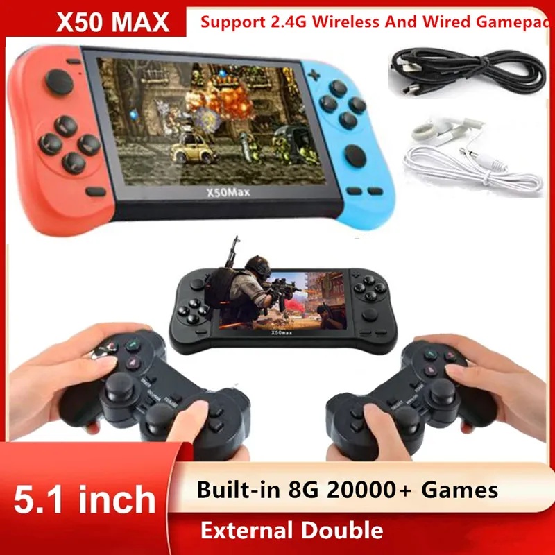 Portable Retro Video Game Console with 5.1 Inch Screen, 8GB Memory ...
