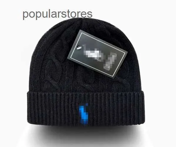 2024 Nowy Polo Ralph 2024 Laurens Luksusowy projektant Polo Beanie Unisex Autumn Winter Vailies Kratowate Kapelusz Kobiet Hats Classical Sports Caps Kaleen NK7F