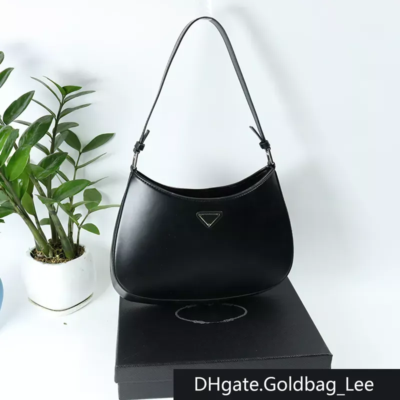 Bolso de axila Bolsos de hombro Bolso cruzado de diseñador de alta calidad Bolso de cuero brillante Mensajero para mujer Bolso de media luna de moda Hobo Totes Bolsos de embrague billetera